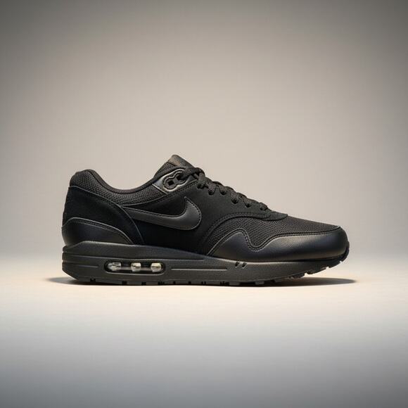 Nike Air Max 1 Essential Triple Black Men\'s Shoes Size 9.5 main image 4